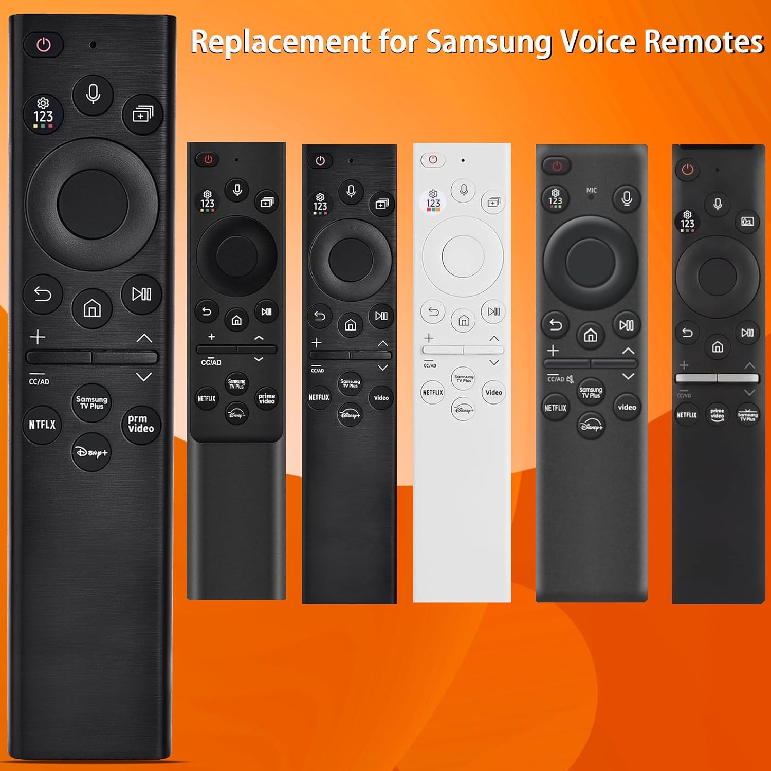 for Samsung Smart TV Remote:Favlov Replacement Voice Control Comptible with BN59-01385A,for All 2018-2025 Frame QLED LED LCD 8K 4K TVs,with 4 Shortcuts,1 Year WARRANTY(BN59-01385A)