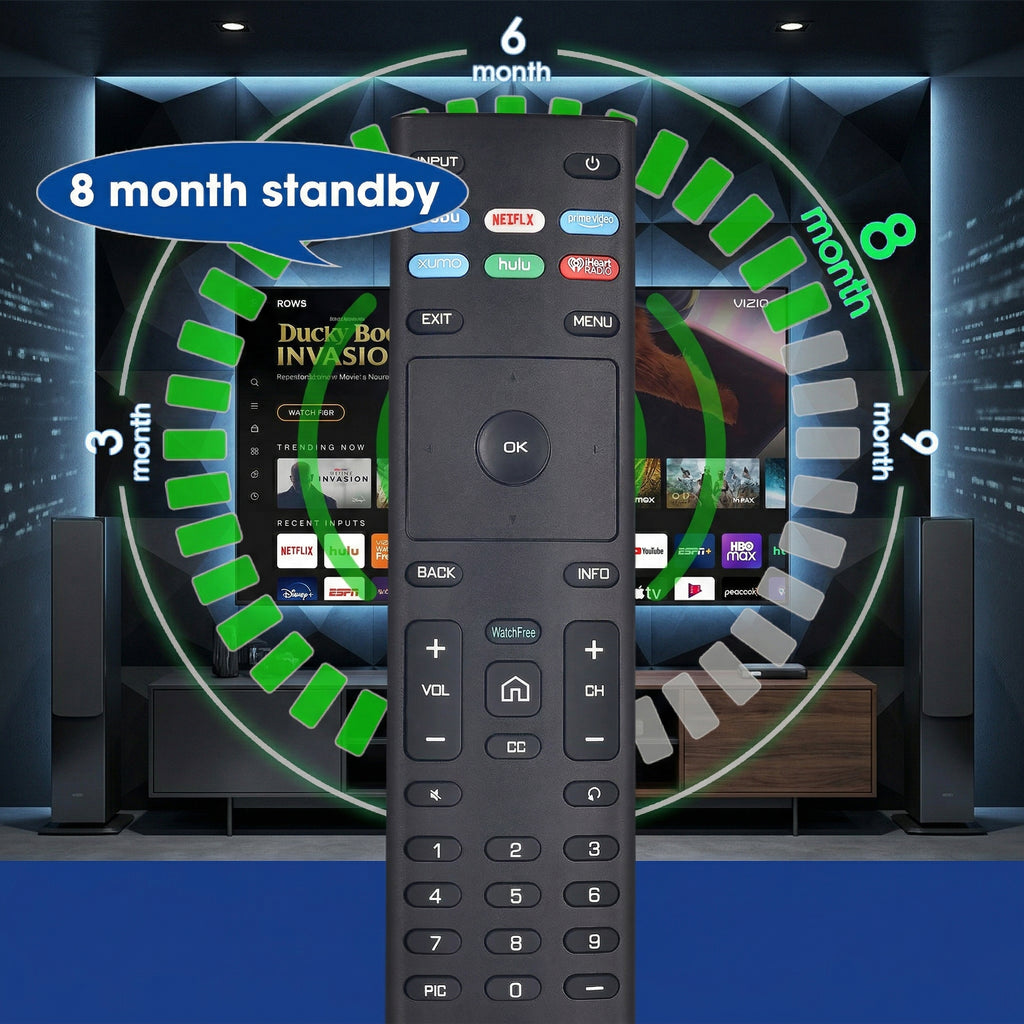 for VIZIO Smart TV Remote,Compatible with VIZO Universal Remote Control Replacement XRT136【Pack of 2】