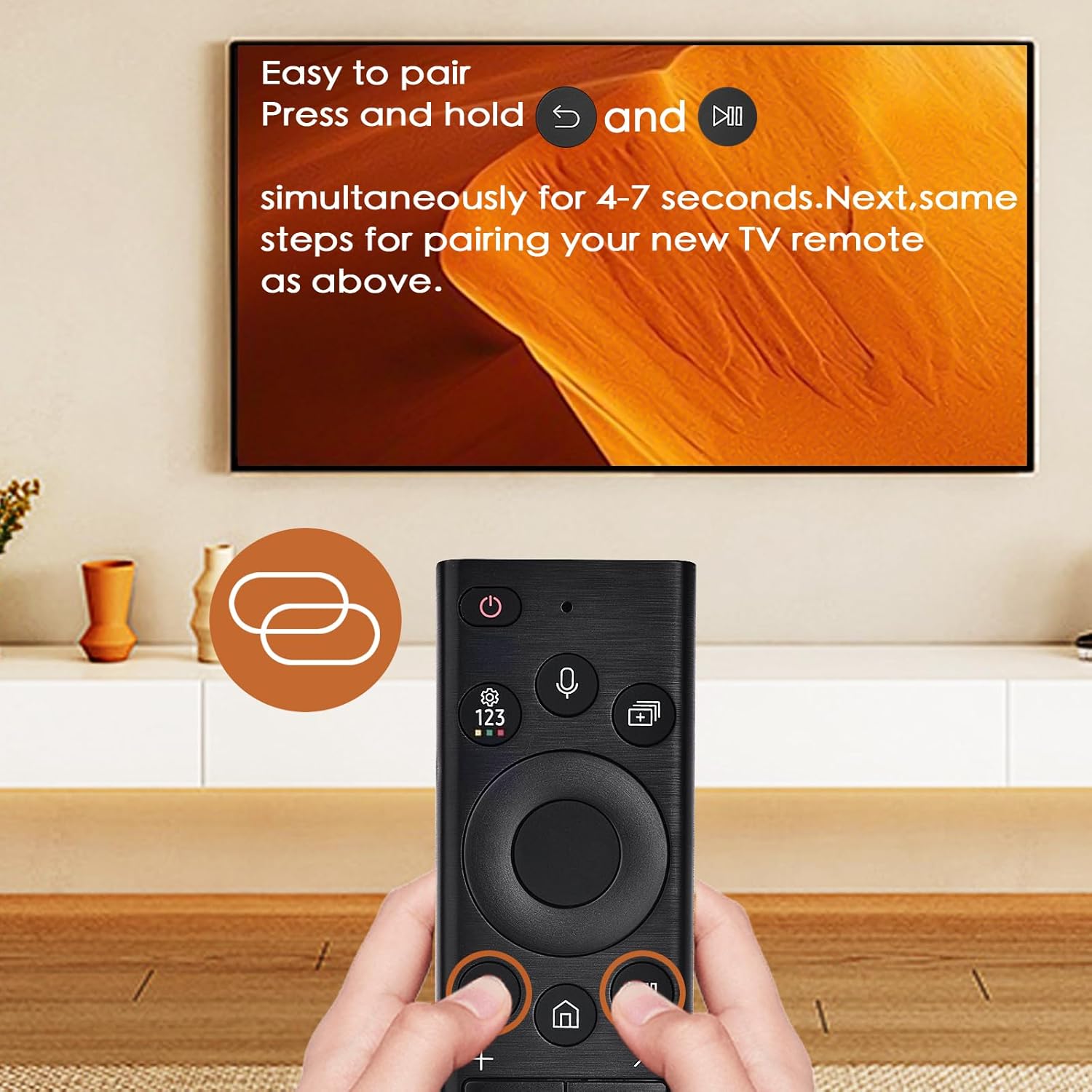 for Samsung Smart TV Remote:Favlov Replacement Voice Control Comptible with BN59-01385A,for All 2018-2025 Frame QLED LED LCD 8K 4K TVs,with 4 Shortcuts,1 Year WARRANTY(BN59-01385A)