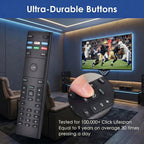 for VIZIO Smart TV Remote,Compatible with VIZO Universal Remote Control Replacement XRT136【Pack of 2】
