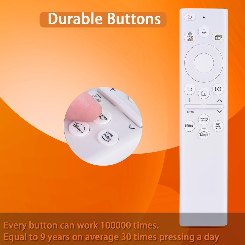 for Samsung The Frame TV Voice Remote Control,Replacement for All 2018-2025 Samsung Smart Crystal/UHD/QLED/QLED/ 4K 8K Smart TVs,BN59-01391A,BN59-01385A,No Solarcell 1 Year Warranty.
