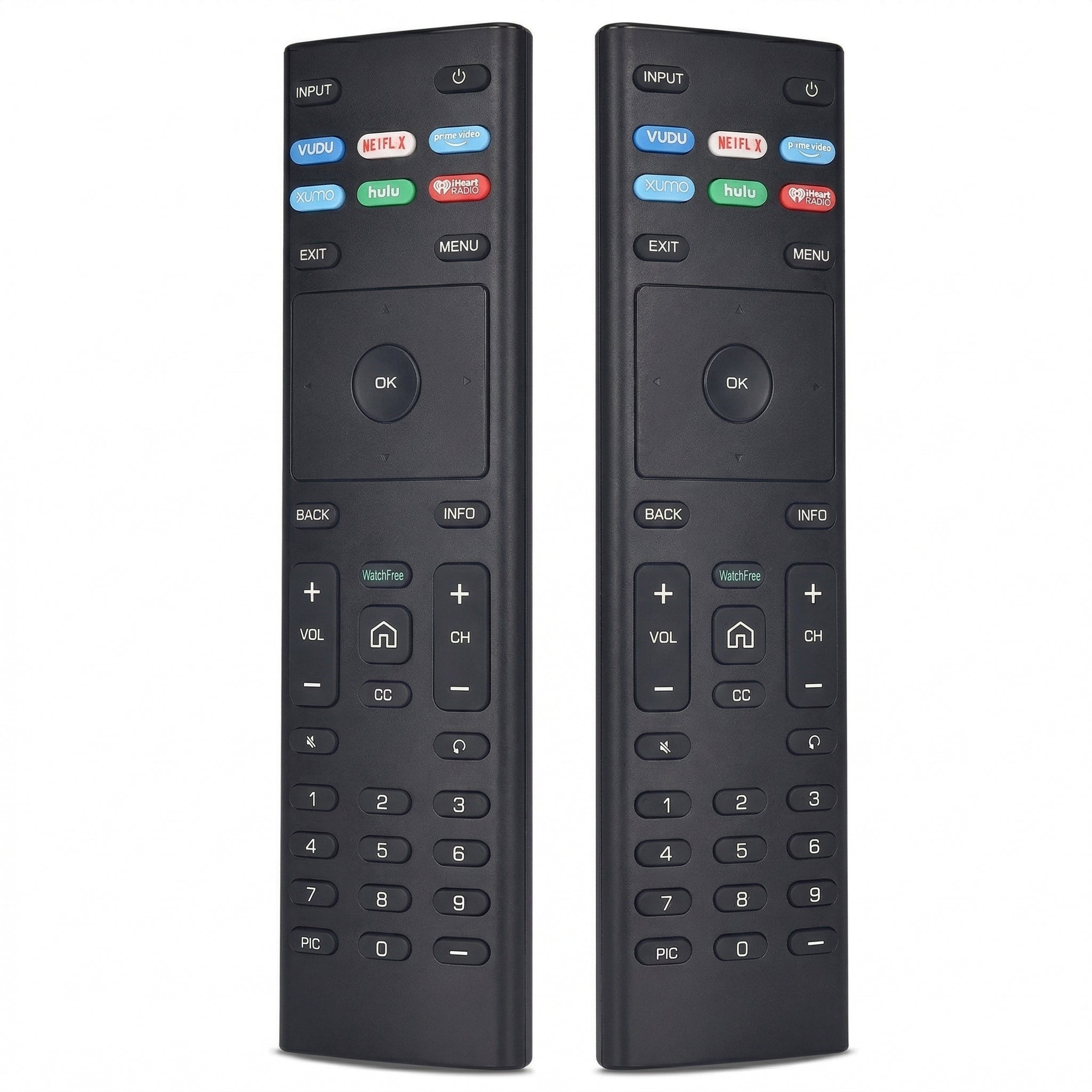 for VIZIO Smart TV Remote,Compatible with VIZO Universal Remote Control Replacement XRT136【Pack of 2】